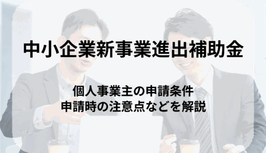 中小企業進出補助金は個人事業主でも申請可能！最新公募のポイントを解説